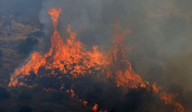 İtalya'nın Sicilya Adası'ndaki orman yangınları bazı yerleşim yerlerini tehdit ediyor