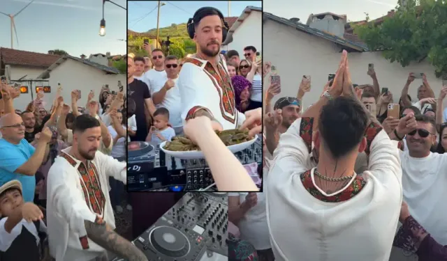 Ünlü DJ Mahmut Orhan Köyünden Sonra Semt Pazarında Konser Verdi!