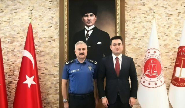 Mersin İl Emniyet Müdürü Aktaş'tan Mersin Cumhuriyet Başsavcı Yasin Emre'ye ziyaret
