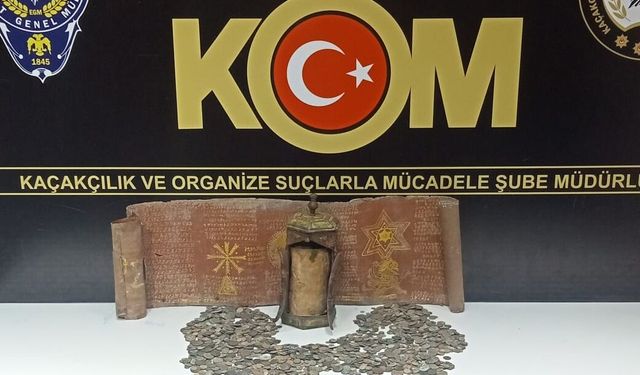 Mersin'de uyuşturucu ve tarihi eser operasyonunda 4 şüpheli tutuklandı