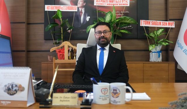 Mut Basın Mensupları Dernek Başkanı Uğur'dan Mut Devlet Hastanesi Başhekimi Özay'a ziyaret