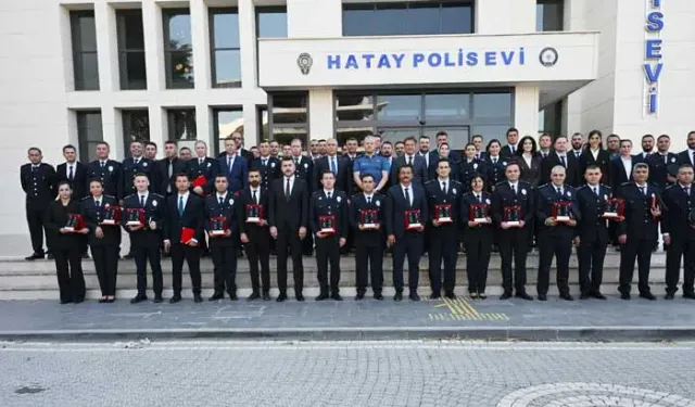 Hatay Emniyeti'nde Rütbe Terfi Töreni Gerçekleştirildi!