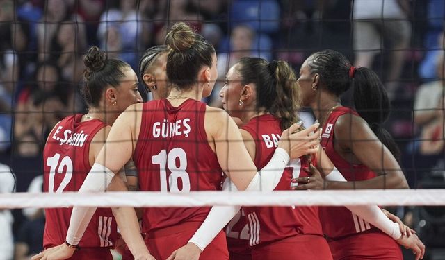 A Milli Kadın Voleybol Takımı, Letonya'yı 3-0 yendi
