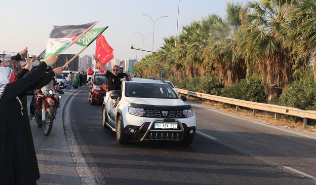 Bosna-Hersek'ten hareket eden 'Filistin Konvoyu' Adana'ya ulaştı