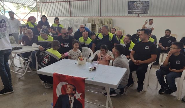 Burdur'da motosiklet tutkunları, Yağmur'un doğum gününde buluştu