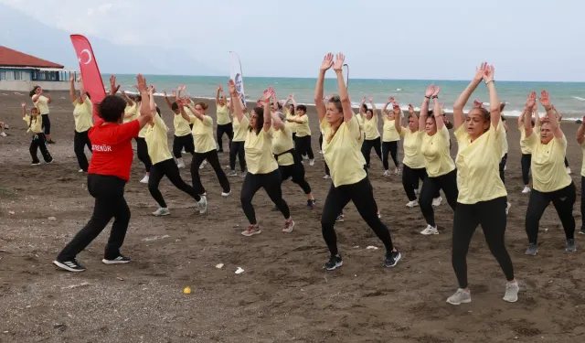 Samandağ Çevlik’teki Sabah Sporu Etkinliğine Yoğun Katılım!