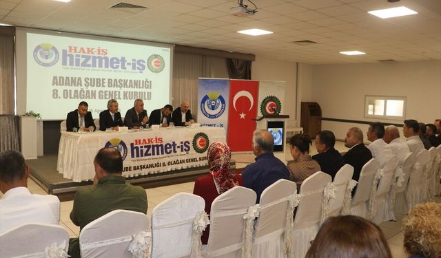 Hizmet-İş Sendikası Adana Şubesi başkanlığına yeniden Bekir Hakan Durna seçildi