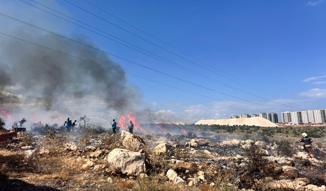 Mersin'de makilik alanda çıkan yangın kontrol altına alındı