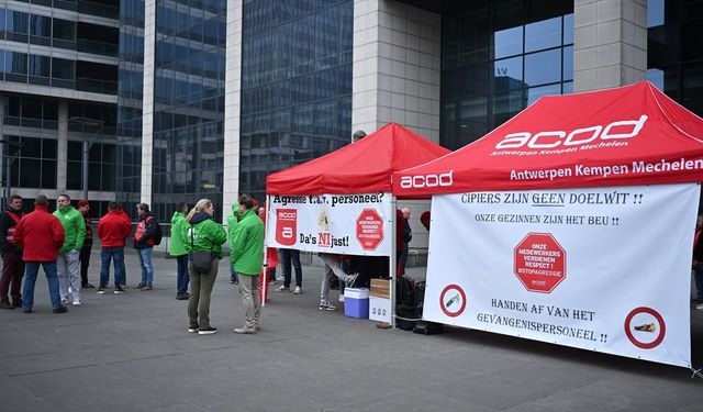 Belçika'da cezaevi çalışanları 5 günlük greve gitti