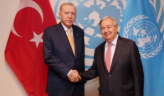 Cumhurbaşkanı Erdoğan, BM Genel Sekreteri Guterres ile görüştü
