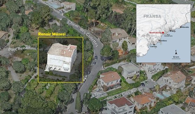 Fransa'da Renoir Müzesi'nden tahmini değeri 9 milyon avro olan tablolar çalındı