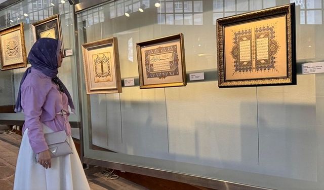 'İki Fırça Bir Ahenk' tezhip sergisi, Hünkar Kasrı'nda sanatseverlerle buluştu