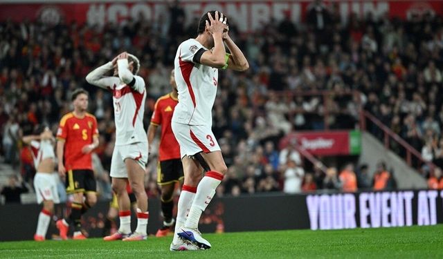 A Milli Futbol Takımı, Belçika'ya 3-0 mağlup oldu