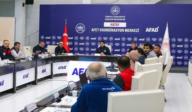 Hatay'da Yağış Alarmı: AFAD Ve İlgili Kurumlar Bir Araya Geldi