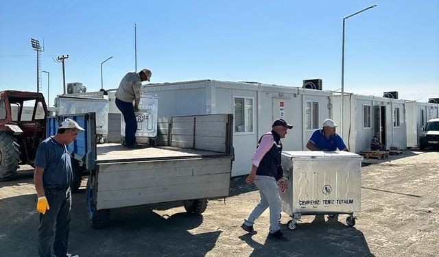 Kumlu’da Memurlar İçin 161 Konteyner Yapıldı