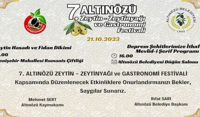 7. Zeytin, Zeytinyağı Ve Gastronomi Festivali Bugün Başlıyor