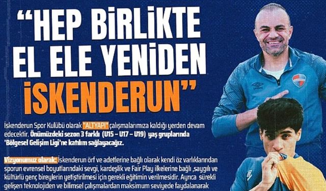 İskenderunspor, Altyapı Çalışmalarına Kaldığı Yerden Devam