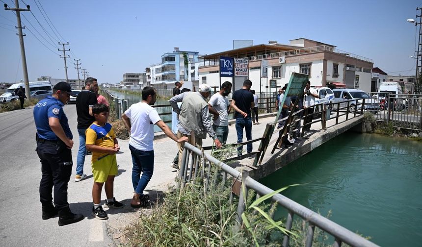 Sulama kanalına giren kişi boğuldu