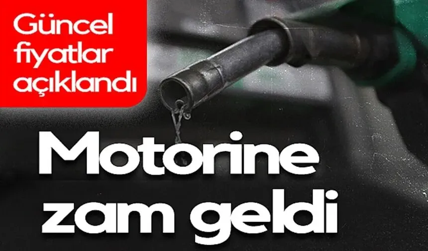 Motorine zam geldi: Pompaya yansıdı
