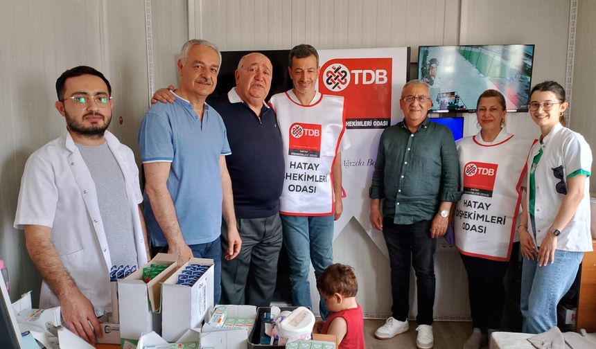 Diş Hekimlerinden Hatay'daki Konteyner Kentlere Destek