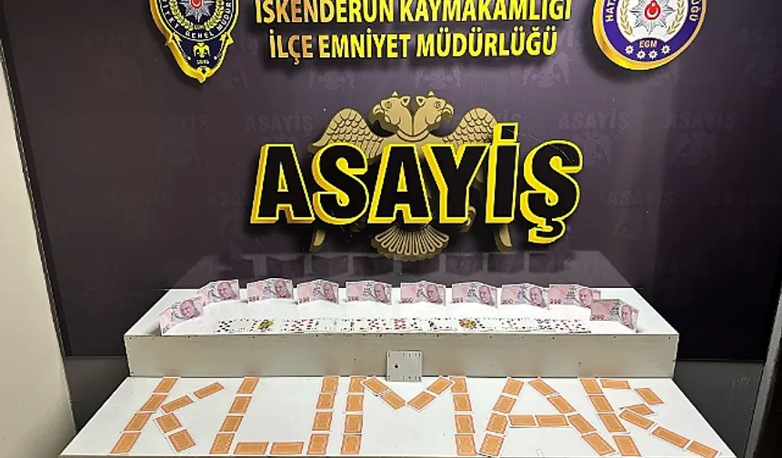 İskenderun'da Kumar Baskını: 3 Kişiye 27 Bin Lira Ceza