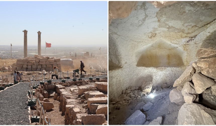 Urfa Kalesi'nde Geç Antik Çağ'a ait olduğu değerlendirilen kaya mezarı bulundu