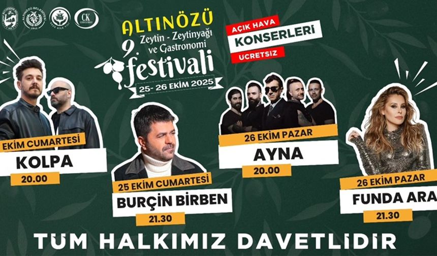 Ünlü Sanatçılar Altınözün’de Sahne Alacak