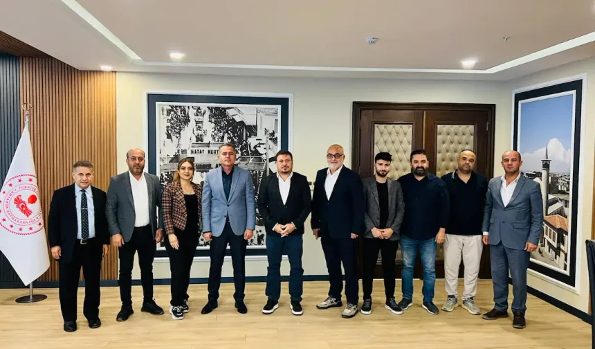 Hatay Gazeteciler Cemiyeti’nden Kaymakam Akdaş'a Ziyaret