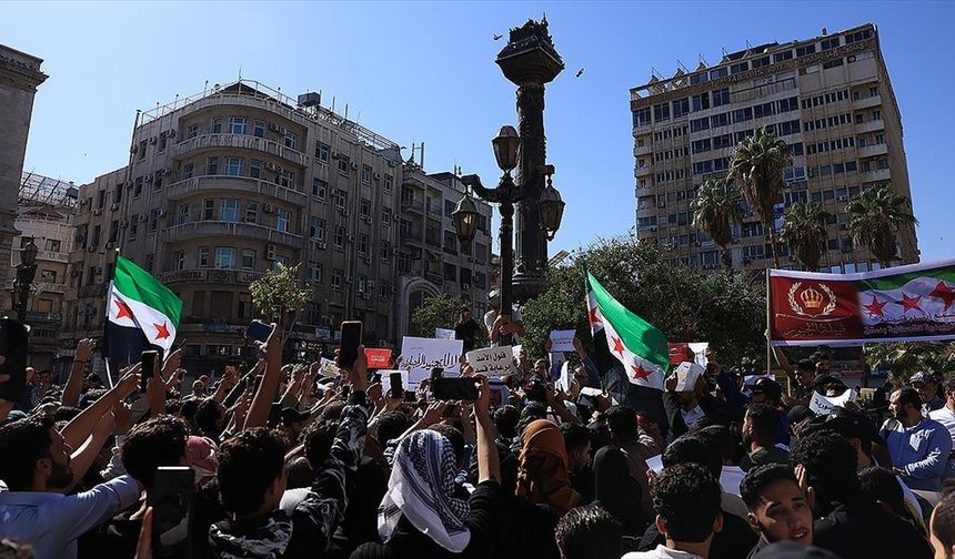 Suriye'de terör örgütü PKK/YPG protesto edildi