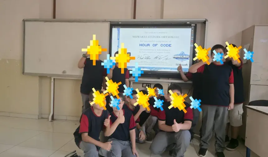Mızraklı Atatürk Ortaokulu’ndan Kodlama Etkinliği