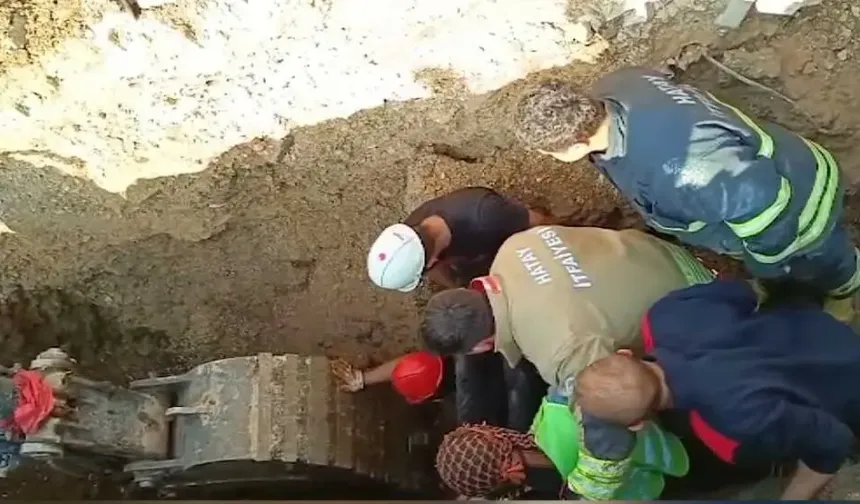 Antakya’da Altyapı Çalışmasında Göçük: 1 Yaralı