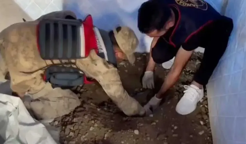 Samandağ'da Toprağa Gömülü Uyuşturucu Ele Geçirildi