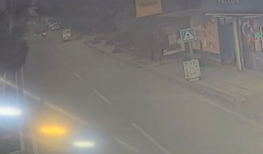 Adana'da motosikletlin hayatını kaybettiği kazanın görüntüleri ortaya çıktı