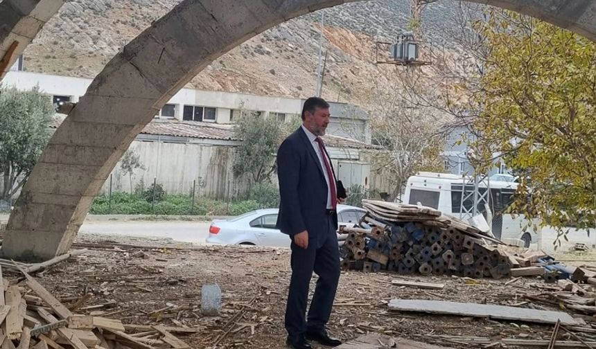 Topçu, Belen’deki Topboğazı Camii İnşaatını İnceledi