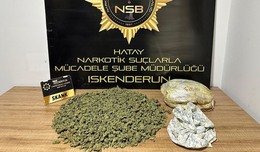 Hatay’da uyuşturucu operasyonu: 2 tutuklama