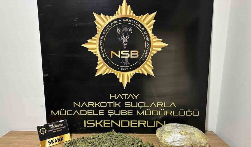 Hatay’da uyuşturucu operasyonu: 2 tutuklama