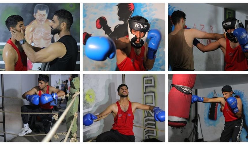 İsrail saldırısında gözünü kaybeden Gazzeli boksör, hayallerini gerçekleştirmekte kararlı