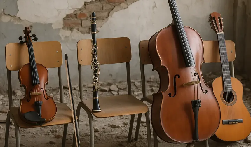 Hatay’da Müziğin Sesi Kesildi: Enstrümanlar Öğretmensiz Kaldı