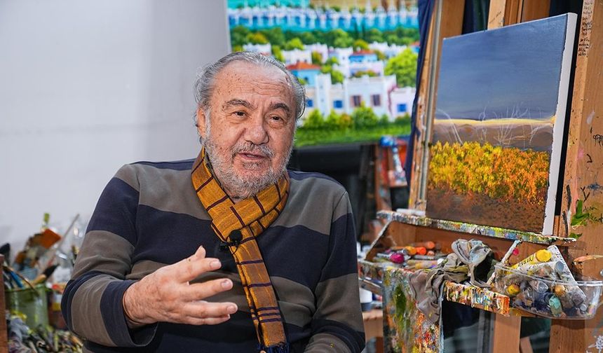 Ressam Gökçebağ, Cumhurbaşkanlığı Kültür ve Sanat Büyük Ödülü'ne layık görülmenin mutluluğunu yaşıyor