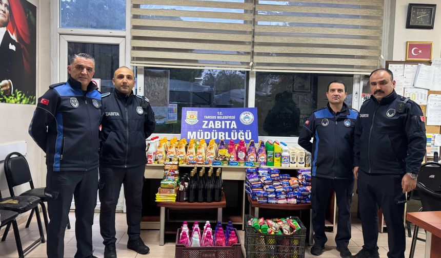 Tarsus ilçesinde gıda ve temizlik ürünü satan işletmeler denetlendi