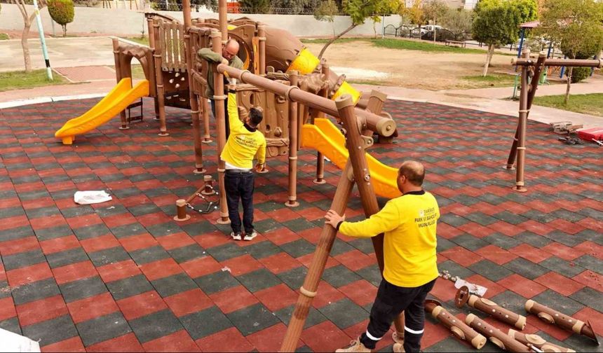 Tarsus’ta Gaspıralı Parkı modern bir görünüme kavuşuyor