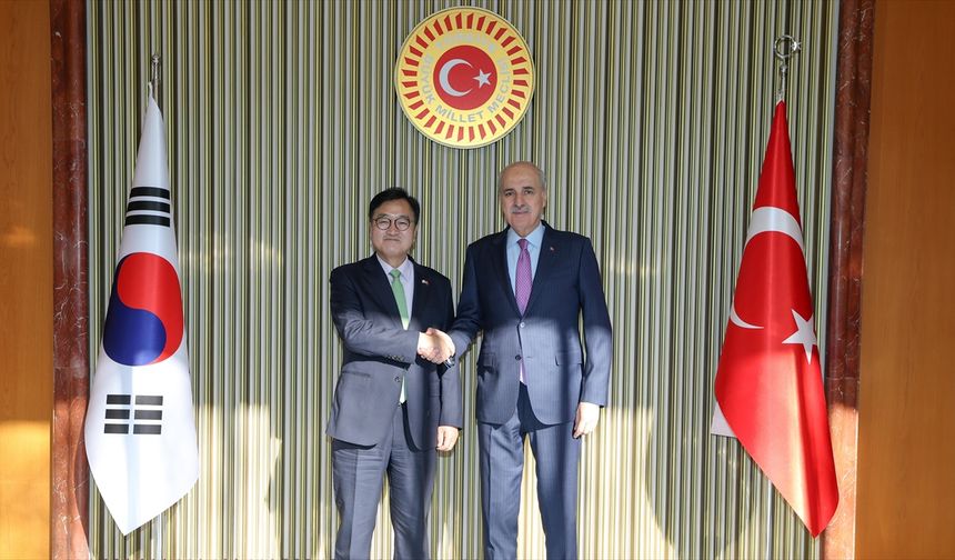 TBMM Başkanı Kurtulmuş, Güney Kore Ulusal Meclisi Başkanı Woo Won-Shik ile Meclis'te bir araya geldi