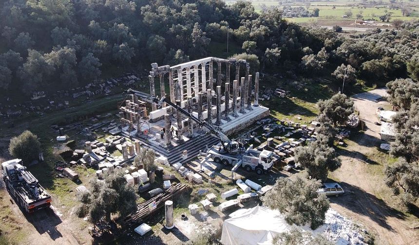 Zeus Tapınağı gelecek yıl restorasyonun tamamlanmasıyla eski ihtişamına kavuşacak