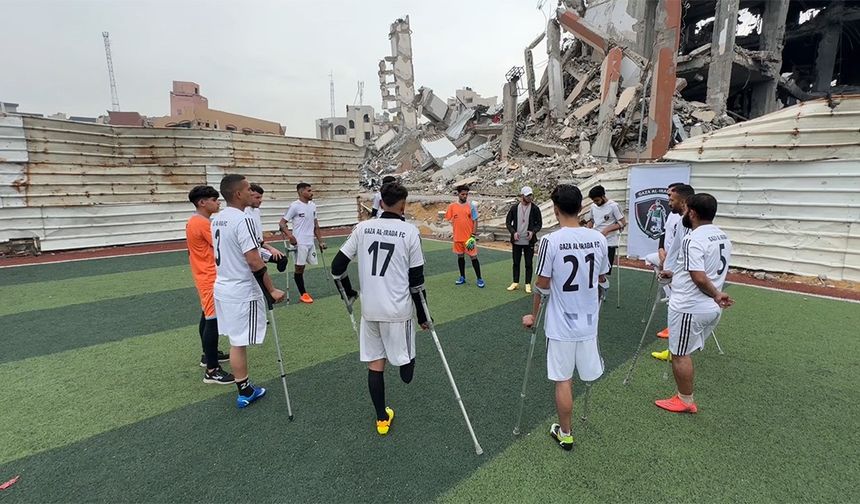 Gazze'deki ampute futbol takımı tüm zorluklara rağmen 'sahayı terk etmiyor'