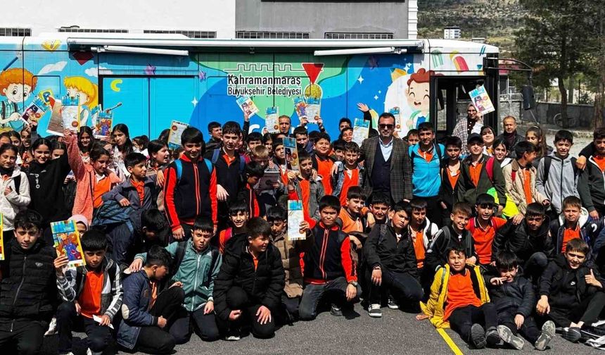 Kahramanmaraş'ta mobil kütüphane kırsal bölgelerde