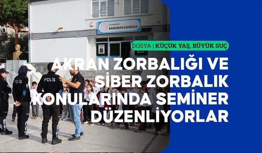 Çanakkale polisi çocukların suça sürüklenmemesi için öğretmenlerle işbirliği içinde