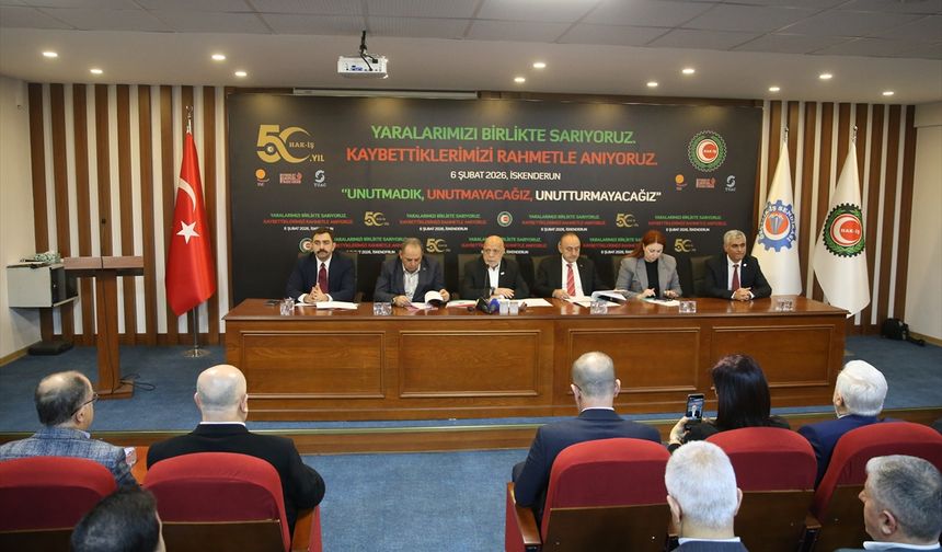 HAK-İŞ Genel Başkanı Arslan, Hatay'da konuştu: