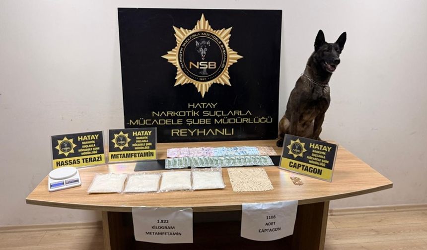 Hatay’da Battaniyeye Zulalanan Zehri Narkotik Köpeği Buldu
