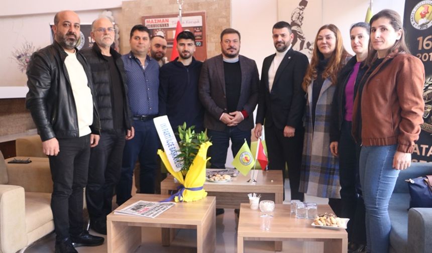 İYİ Parti’den Hatay Gazeteciler Cemiyeti’ne Ziyaret