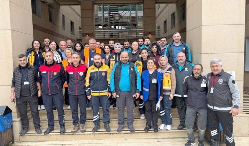 Özel Mozaik Hastanesi’nde Afet Hazırlık Tatbikatı Gerçekleştirildi